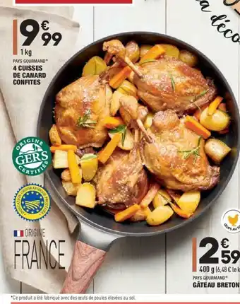 4 Cuisses De Canard Confites
