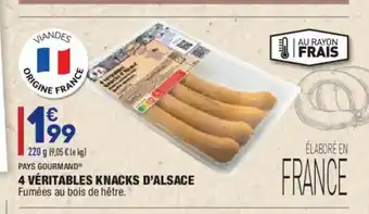 ALDI 4 Vèritables Knacks D'alsace offre