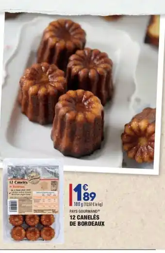 ALDI 12 Canelès De Bordeaux offre