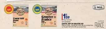 ALDI Cantal Aop Ou Gruyère Igp offre