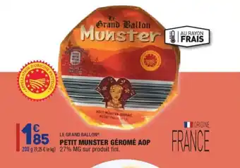 ALDI Petit Munster Gèromè AOP offre