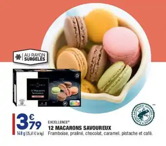 12 Macarons Savoureux