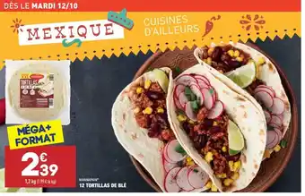 ALDI 12 Tortillas De Blè offre