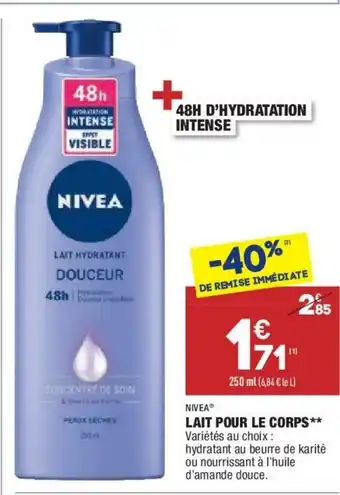 ALDI Lait Pour Le Corps** offre