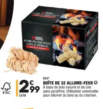 ALDI Boite De 32 Allume-Feux offre