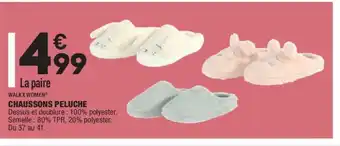 ALDI Chaussons Peluche offre
