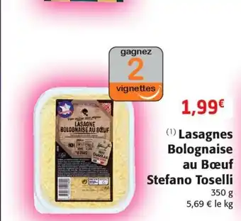 Colruyt Lasagnes Bolognaise Au Boeuf Stefano Toselli offre