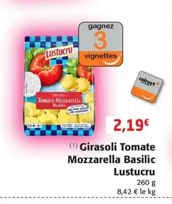 Colruyt Girasoli Tomate Mozzarella Basilic Lustucru offre
