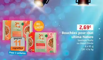 Colruyt Bouchèes Pour Chat Ultima Nature offre