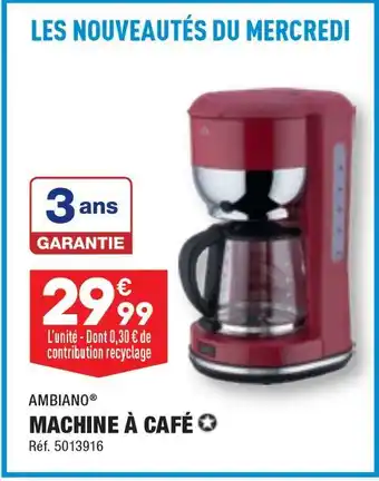 ALDI AMBIANO MACHINE A CAFE offre
