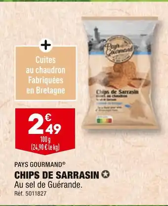 ALDI PAYS GOURMAND CHIPS DE SARRASIN offre