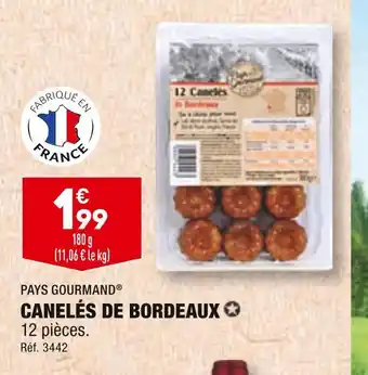 ALDI PAYS GOURMAND CANELÉS DE BORDEAUX offre