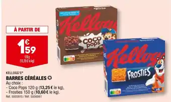 ALDI KELLOGG’S BARRES CÉRÉALES offre