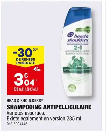 ALDI HEAD & SHOULDERS SHAMPOOING ANTIPELLICULAIRE offre