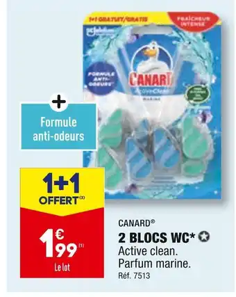 ALDI CANARD 2 BLOCS WC offre
