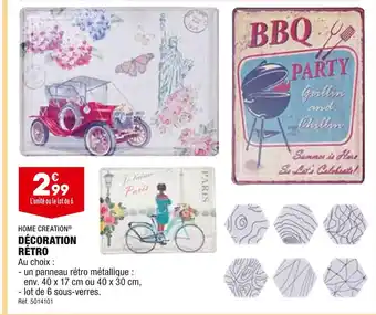 ALDI HOME CREATION DÉCORATION RÉTRO offre
