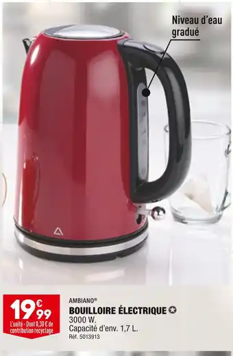 ALDI AMBIANO BOUILLOIRE ÉLECTRIQUE offre