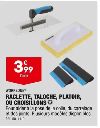 ALDI WORKZONE RACLETTE, TALOCHE, PLATOIR, OU CROISILLONS offre