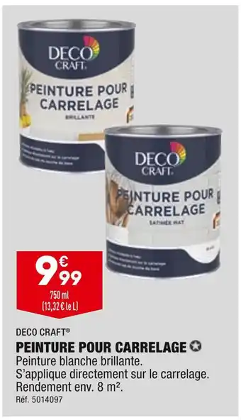 ALDI DECO CRAFT PEINTURE POUR CARRELAGE offre