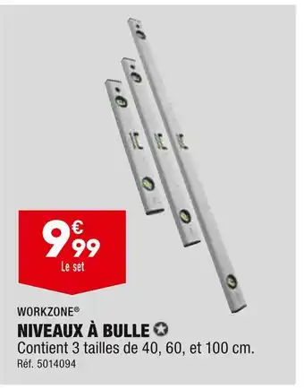 ALDI WORKZONE NIVEAUX À BULLE offre