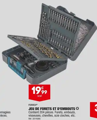 ALDI FERREX JEU DE FORETS ET D’EMBOUTS offre