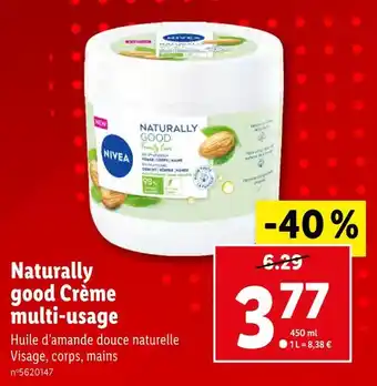 Lidl NIVEA Naturally good Crème multi-usage offre