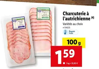 Lidl Charcuterie à l’autrichienne offre