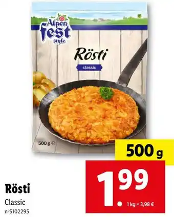 Alpen Fest Style Rösti