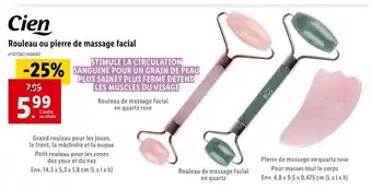 Lidl Cien Rouleau ou pierre de massage facial offre