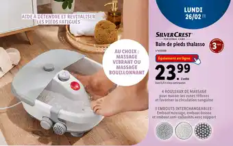 SILVER CREST Bain de pieds thalasso