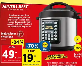 Lidl SILVER CREST Multicuiseur électrique offre
