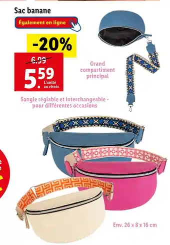 Lidl Esmara Sac banane offre