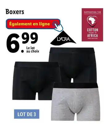 Lidl LYCRA Boxers offre