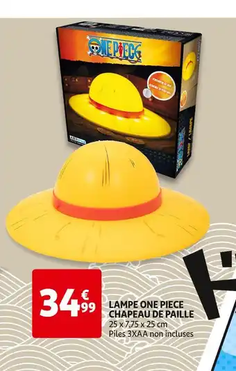 Auchan ABYSTYLE LAMPE ONE PIECE CHAPEAU DE PAILLE offre