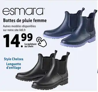 Lidl Esmara Bottes de pluie femme offre