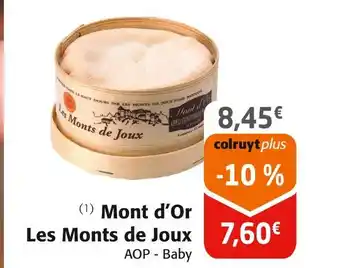 Colruyt Les Monts de Joux Mont d’Or offre