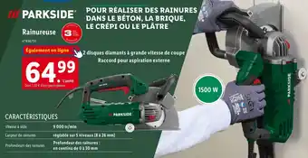 Lidl PARKSIDE Rainureuse offre