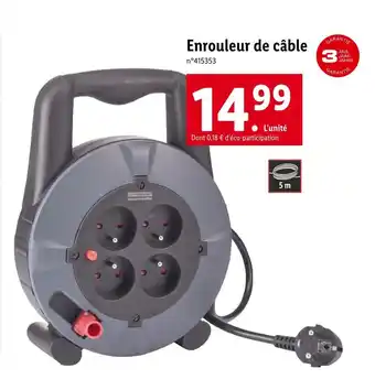 Lidl PARKSIDE Enrouleur de câble offre