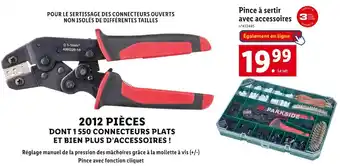 Lidl PARKSIDE Pince à sertir avec accessoires offre