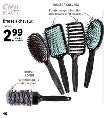 Lidl Cien BEAUTY Brosse à cheveux offre