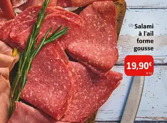 Colruyt Salami à l'ail forme gousse offre