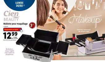 Lidl Cien BEAUTY Mallette pour maquillage offre