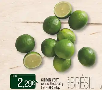 Match CITRON VERT offre