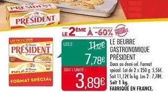 Match PRÉSIDENT LE BEURRE GASTRONOMIQUE offre