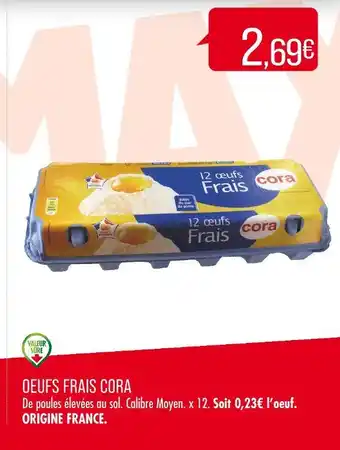 Match CORA OEUFS FRAIS offre