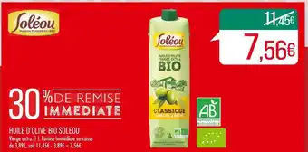 Match SOLEOU HUILE D’OLIVE BIO offre