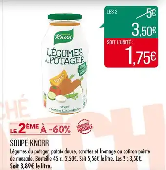 Match KNORR SOUPE offre