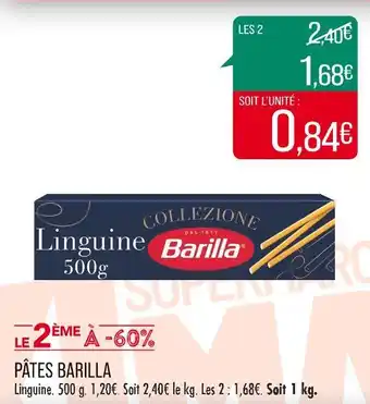 Match BARILLA PÂTES offre