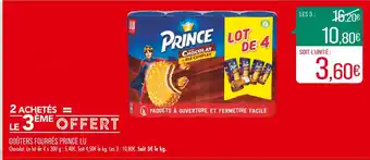 Match LU GOÛTERS FOURRÉS PRINCE offre