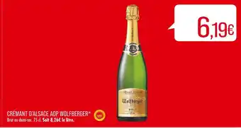 Match WOLFBERGER CRÉMANT D’ALSACE AOP offre